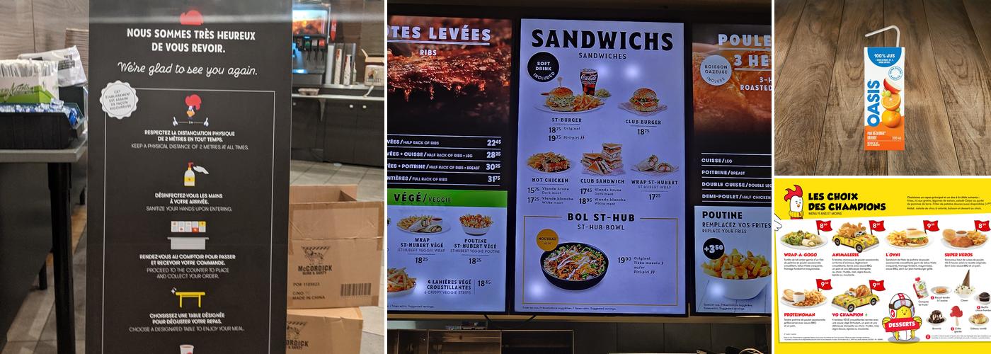 St-Hubert Express Menu