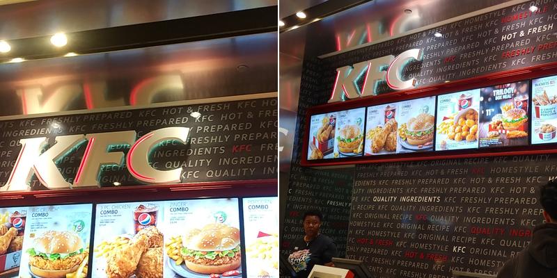 KFC Menu