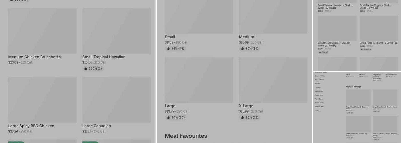 Pizza Pizza Menu