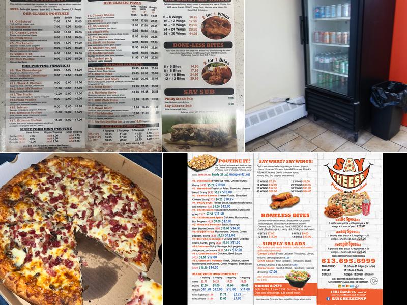 Say Cheese pizza & poutine Menu