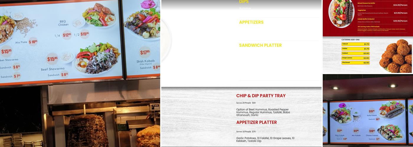 Shawarma Palace Menu