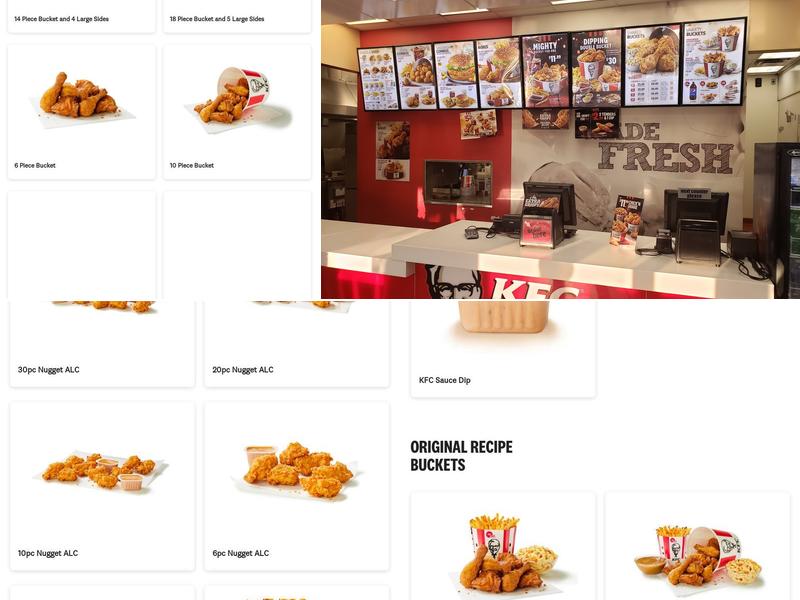 KFC Menu