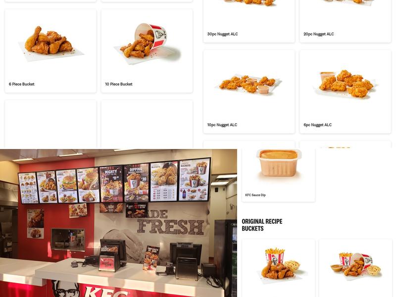 KFC Menu