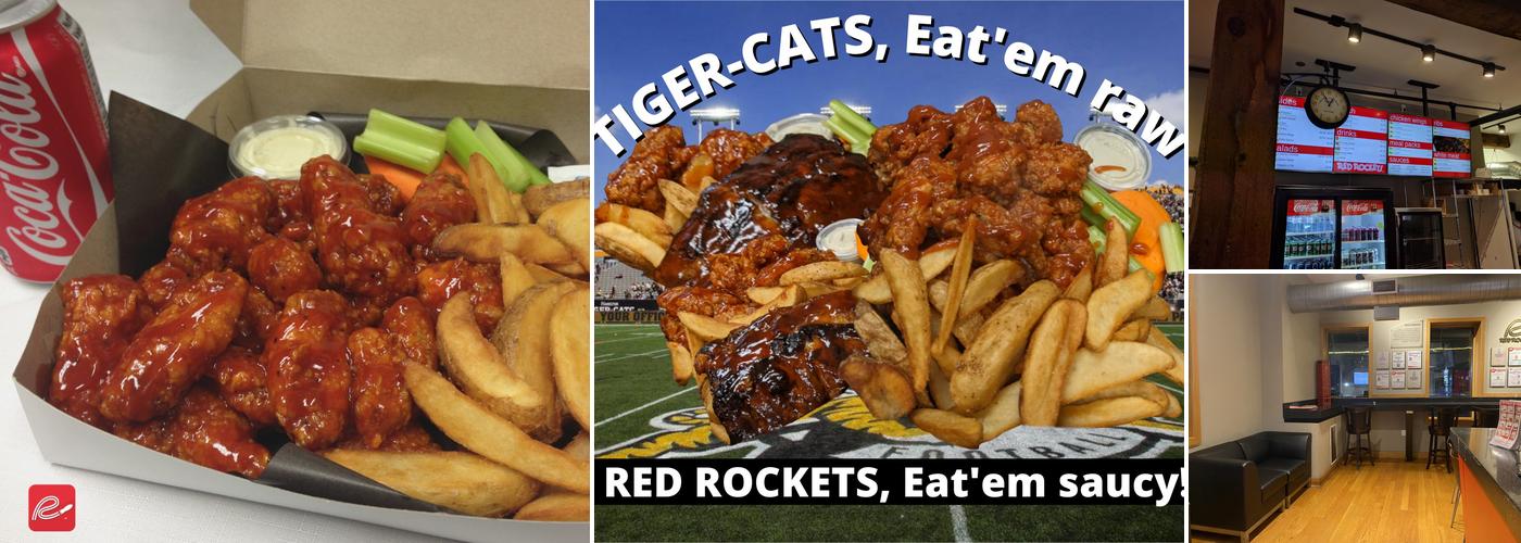 Red Rockets Wings and Ribs Wellington Location