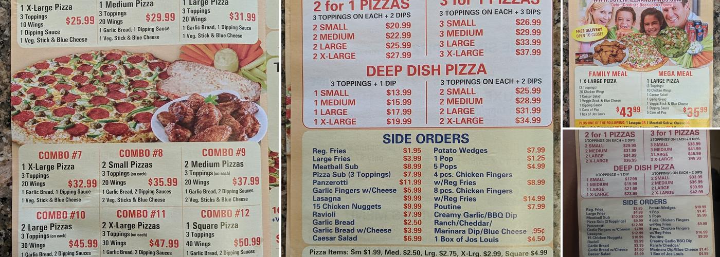 Super Pizza & Wings Menu