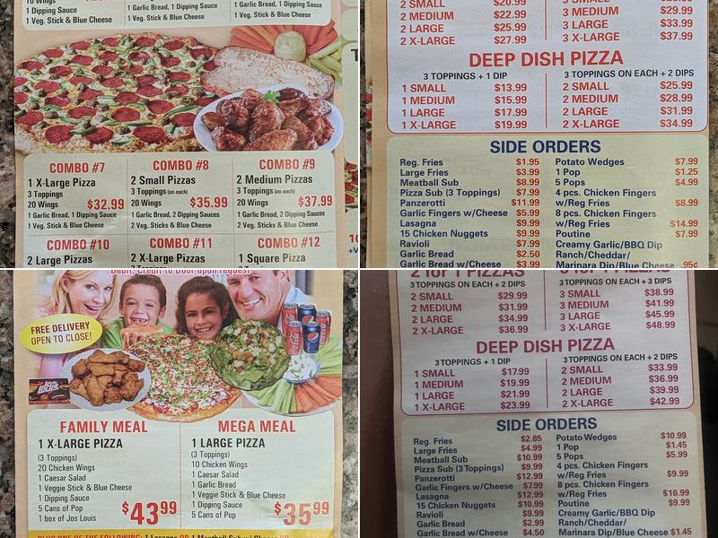 Super Pizza & Wings Menu