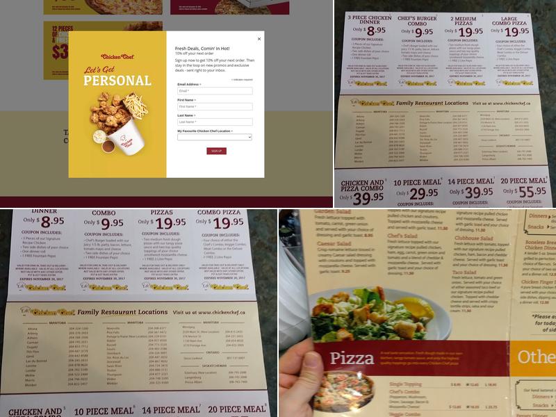 Chicken Chef Menu