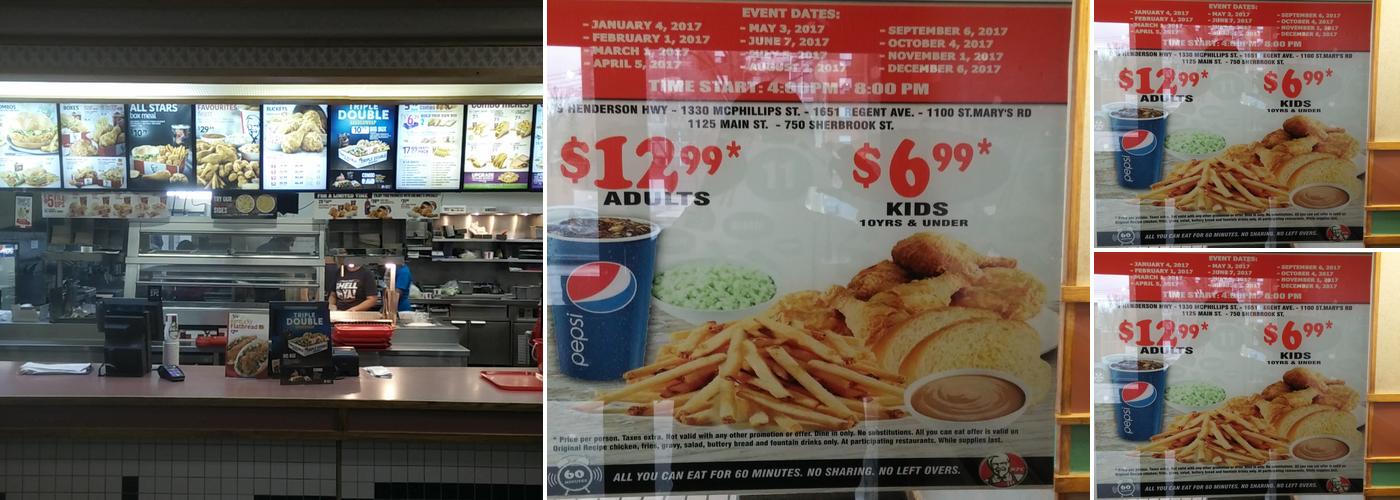 KFC Menu