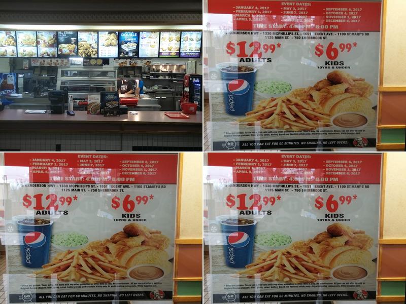 KFC Menu