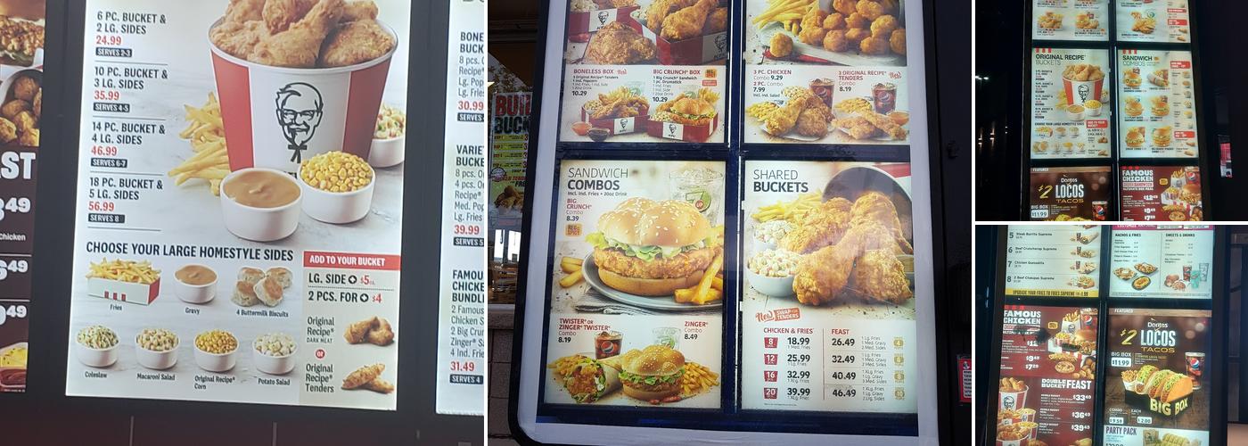 KFC Menu