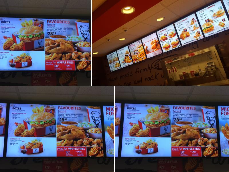 KFC Menu