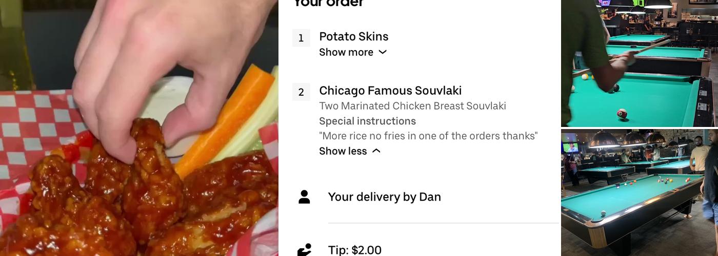 Chicago Pub & Billiards Menu