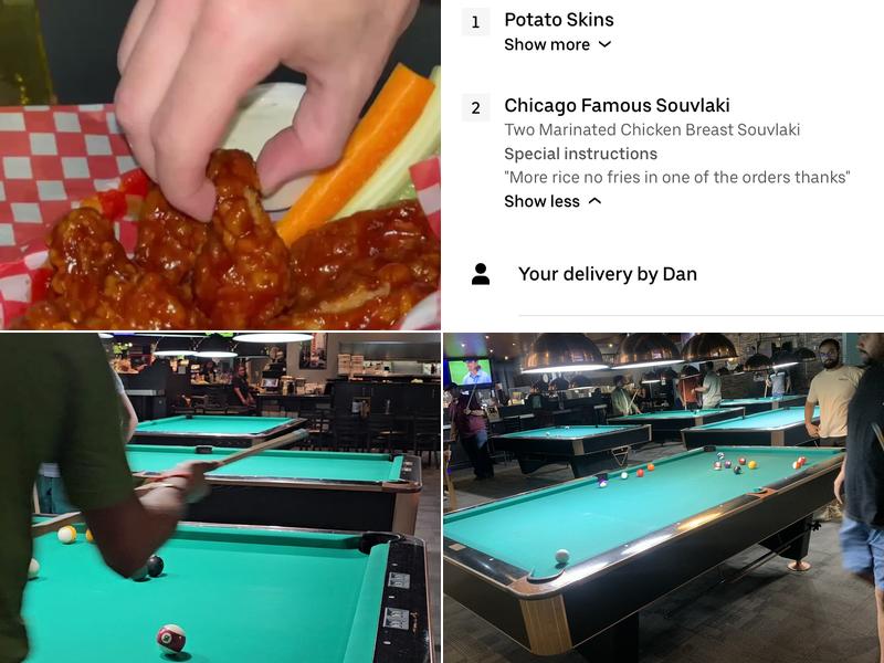 Chicago Pub & Billiards Menu