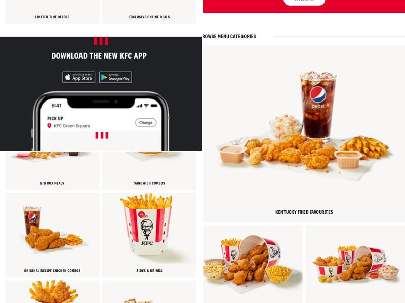 KFC Menu