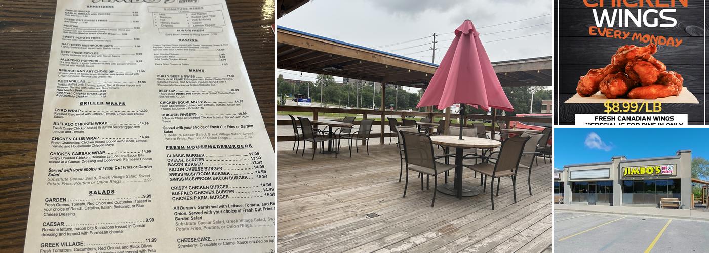 Jimbo's Pub & Eatery Menu