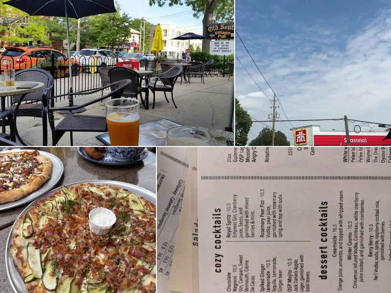 The Old South Village Pub Menu