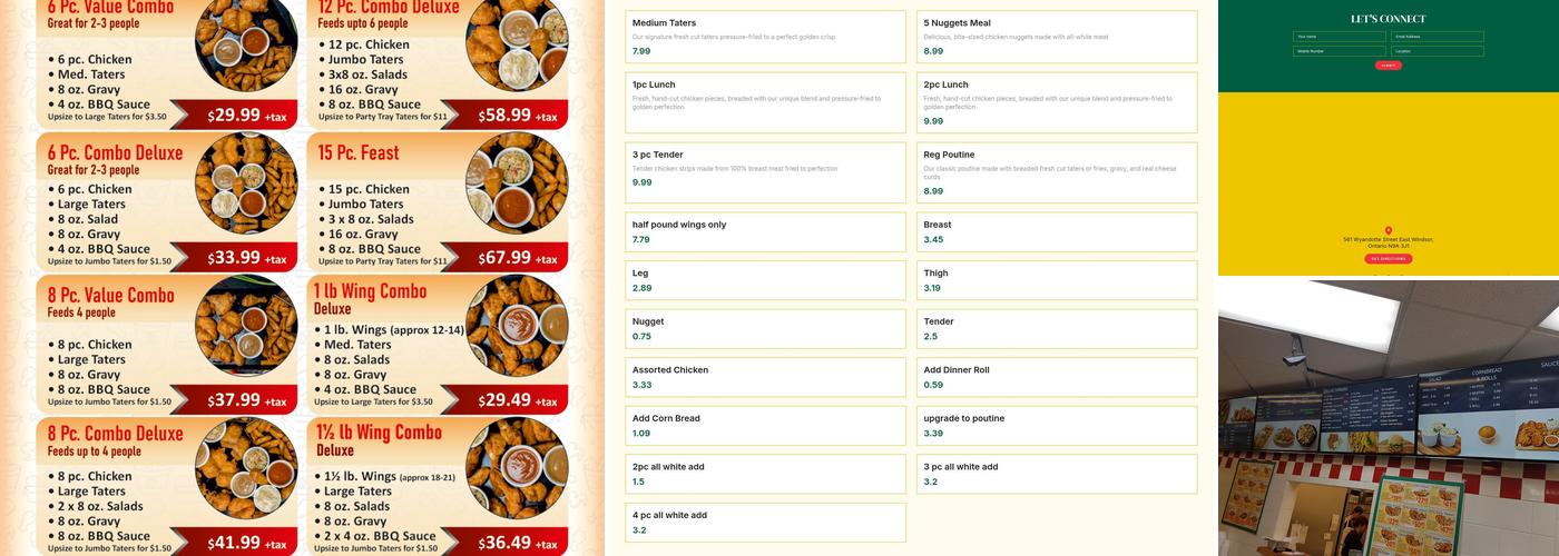 Flings Fried Chicken Menu