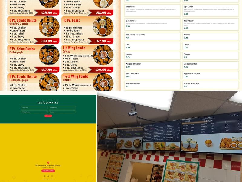 Flings Fried Chicken Menu