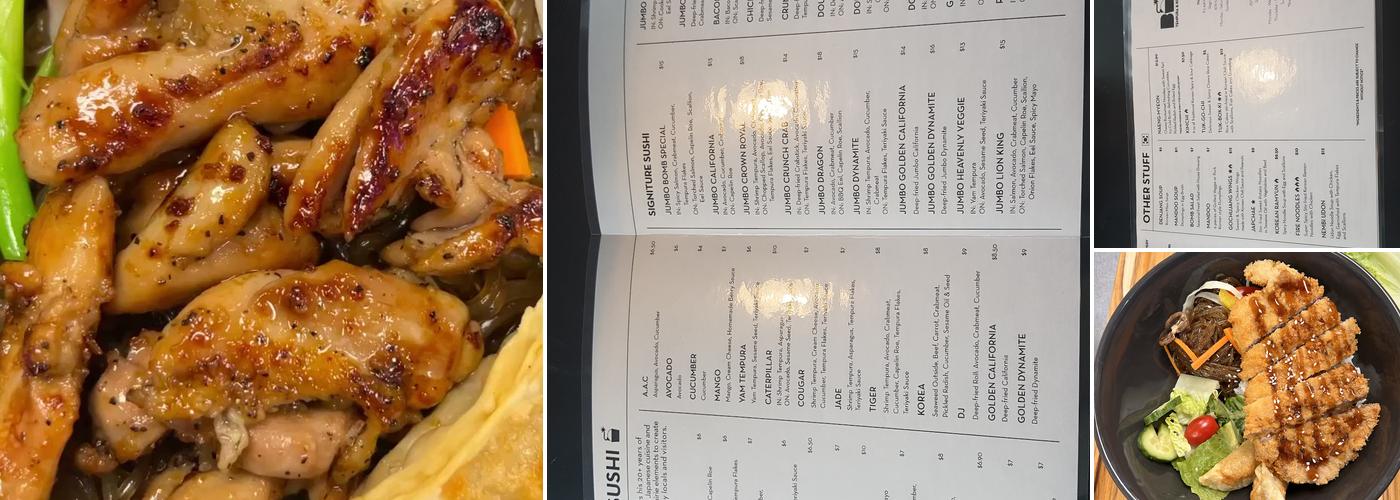 BOMB TEMPURA & Korean BBQ Bowl Menu