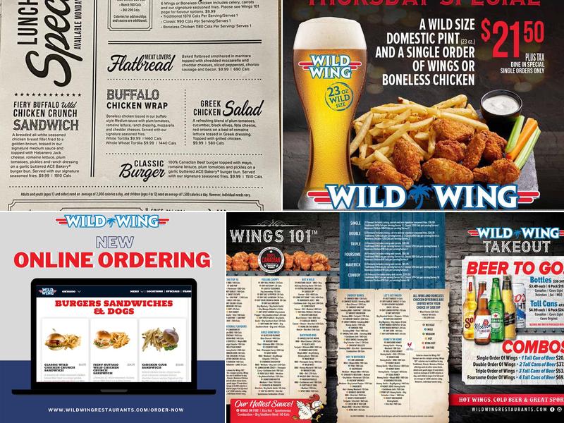 Wild Wing Menu