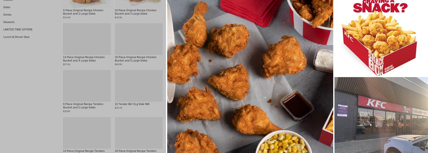 KFC Menu