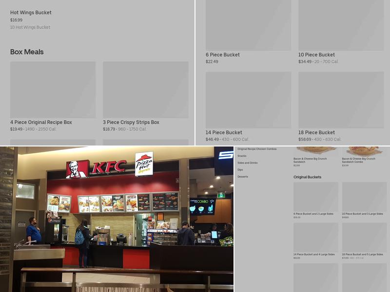KFC Menu