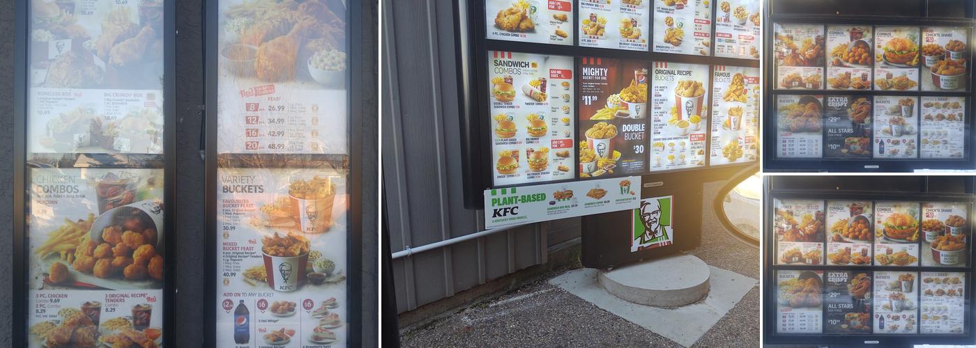 KFC Menu
