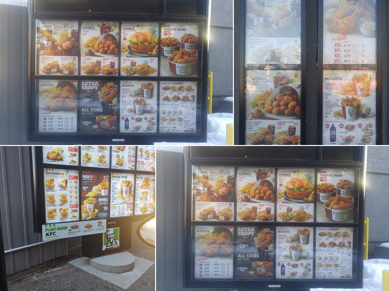 KFC Menu
