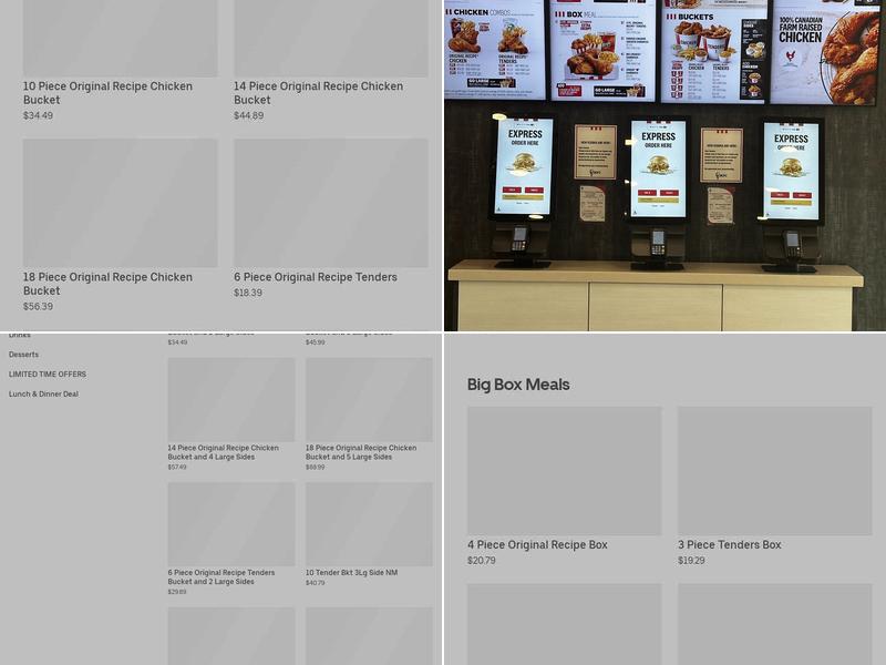 KFC Menu