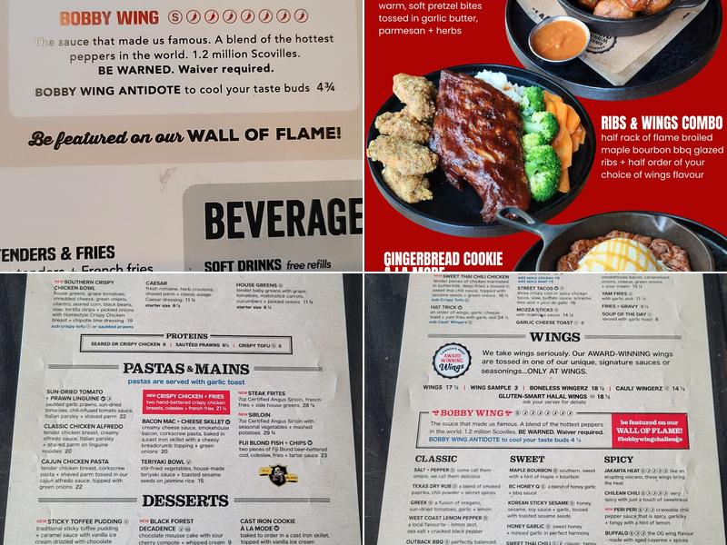 WINGS Quesnel Menu