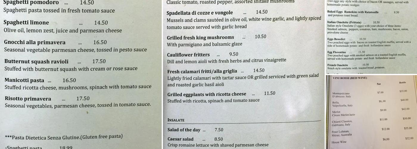 Agio Menu