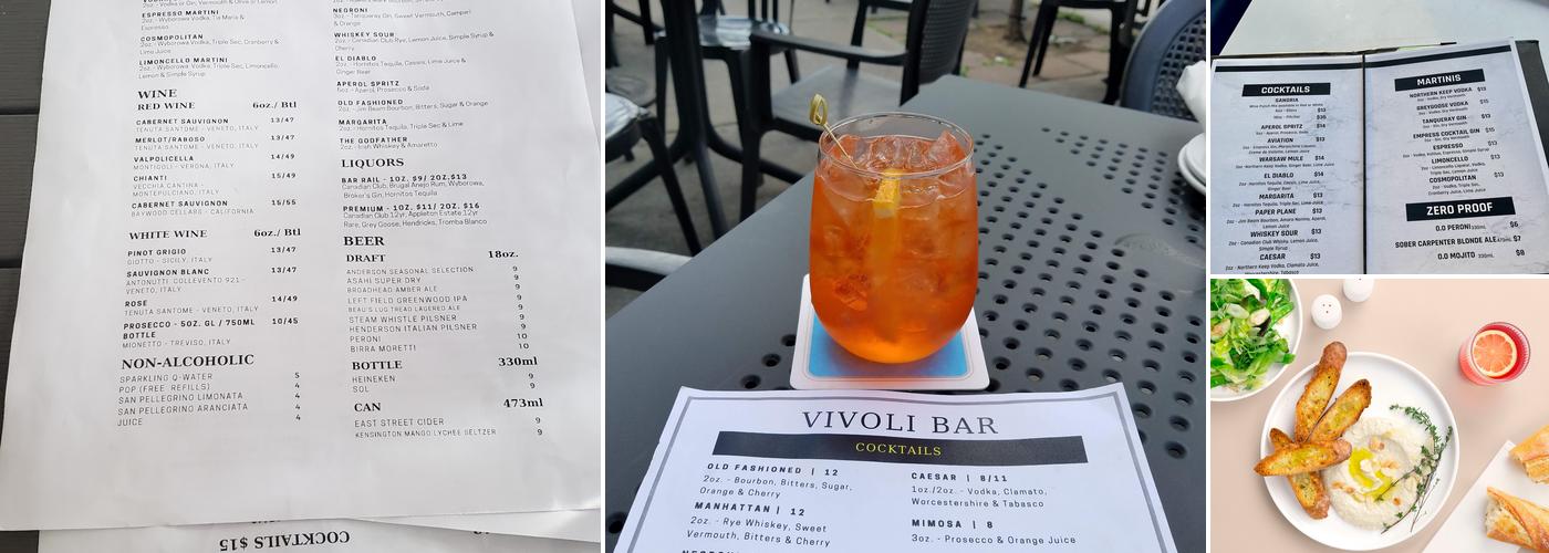 Vivoli Menu