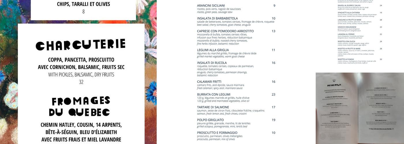 Resto Le Polisson Menu