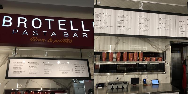 Brotelli Pasta Bar Menu