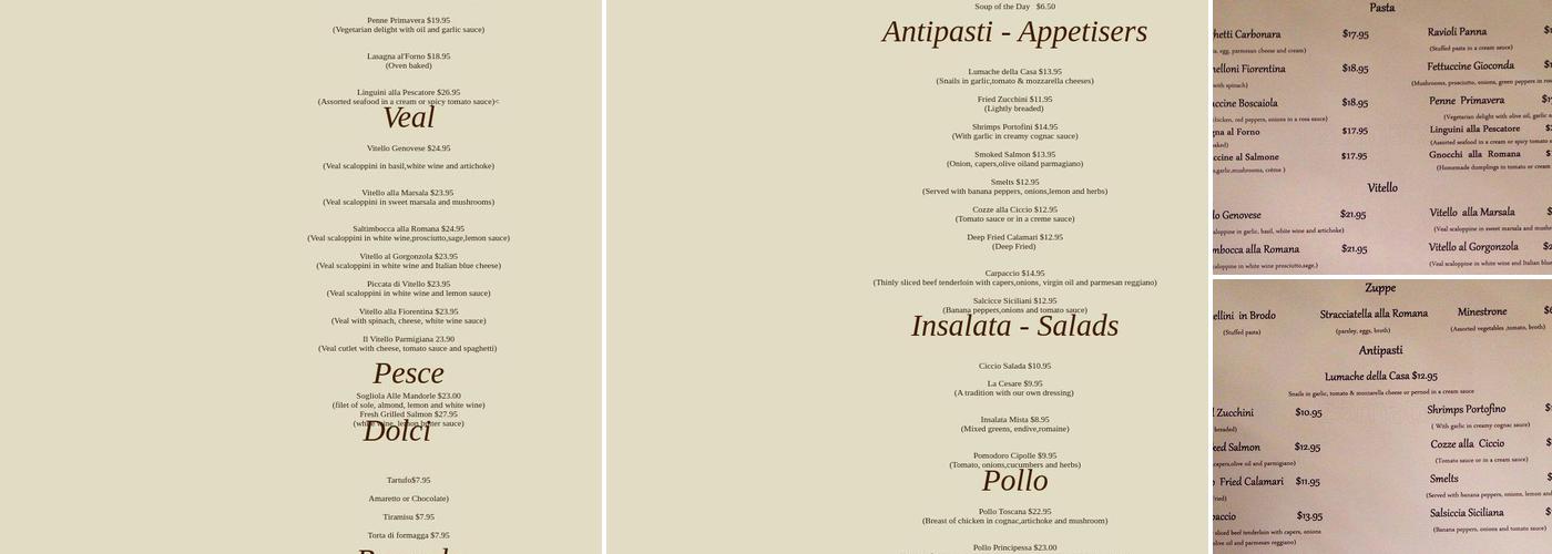 Ciccio Menu