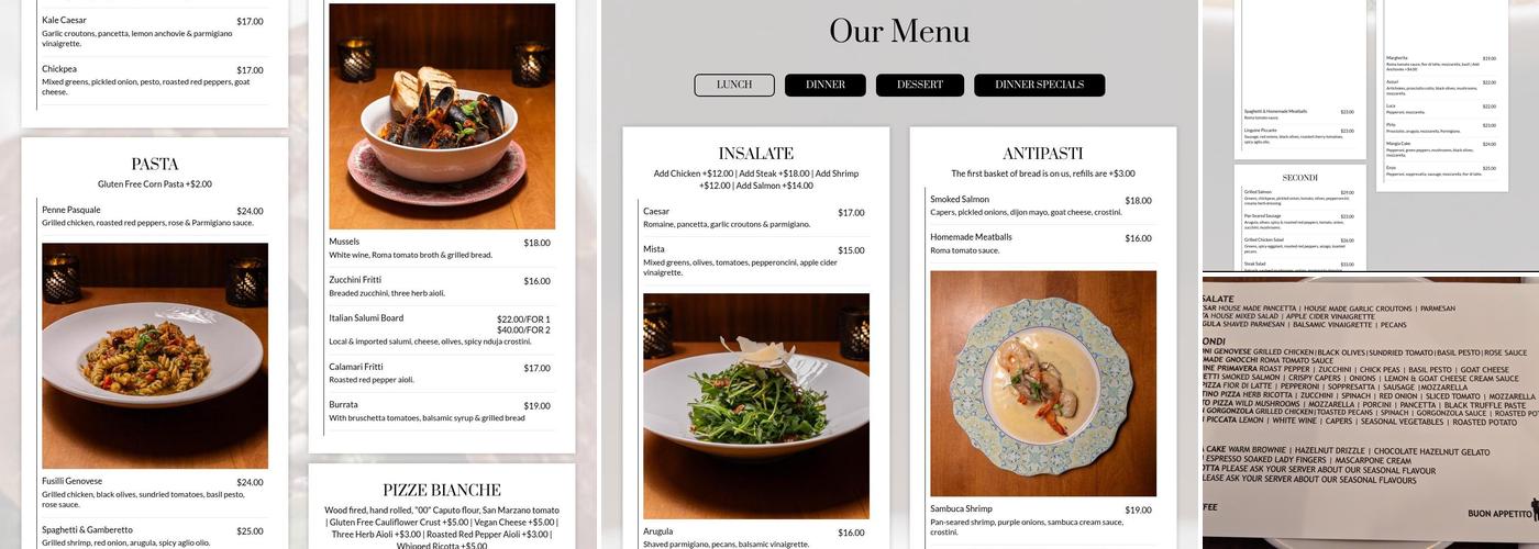Fratelli Westboro Menu