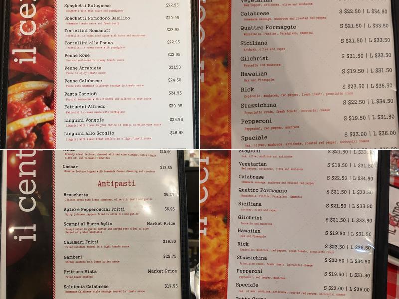 Il Centro Menu