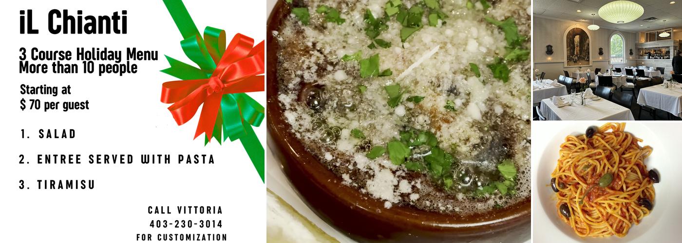Il Chianti Restaurant ~ In Tuxedo Menu