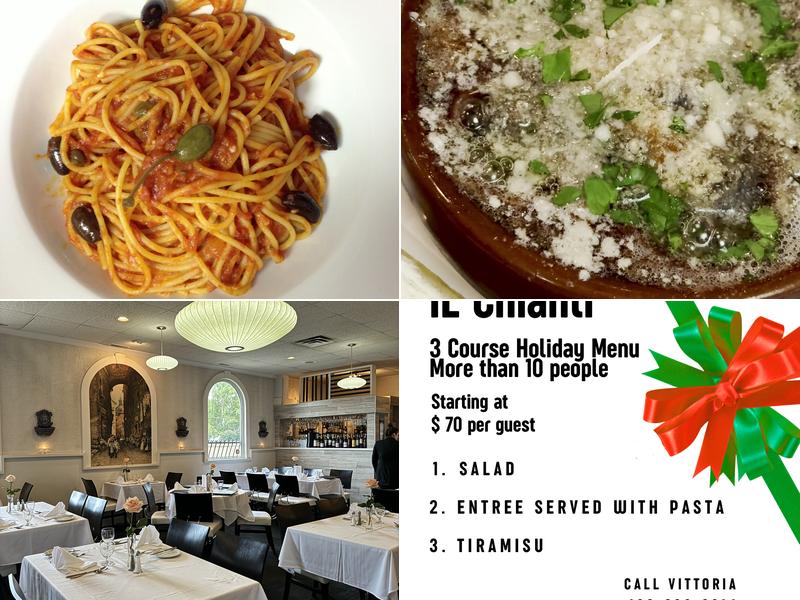 Il Chianti Restaurant ~ In Tuxedo Menu