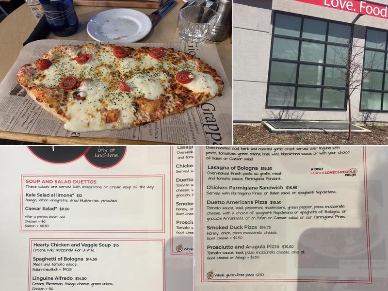 Pacini Calgary Southeast Menu