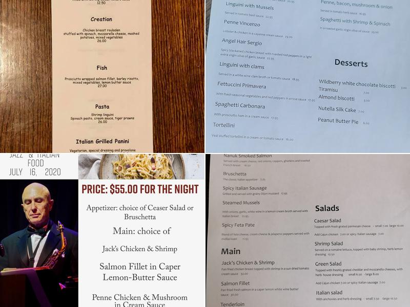 Rigoletto's Menu