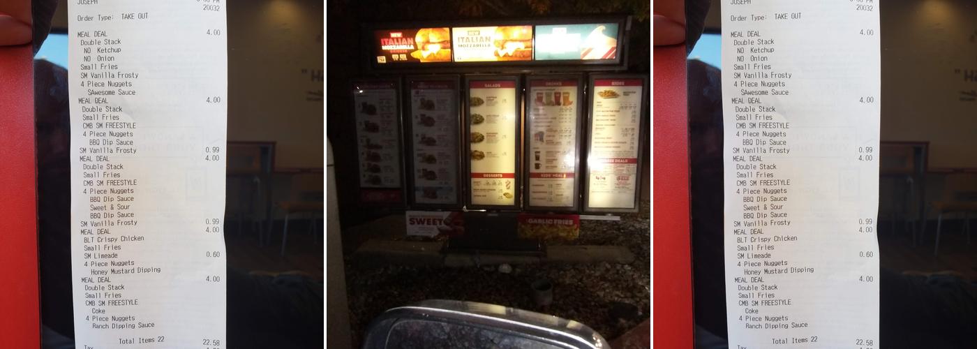 Wendy's Menu