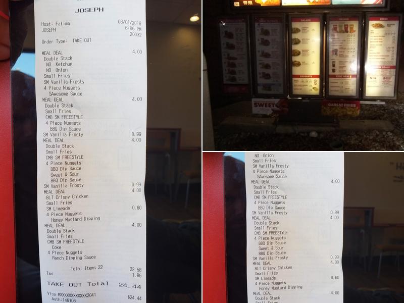 Wendy's Menu