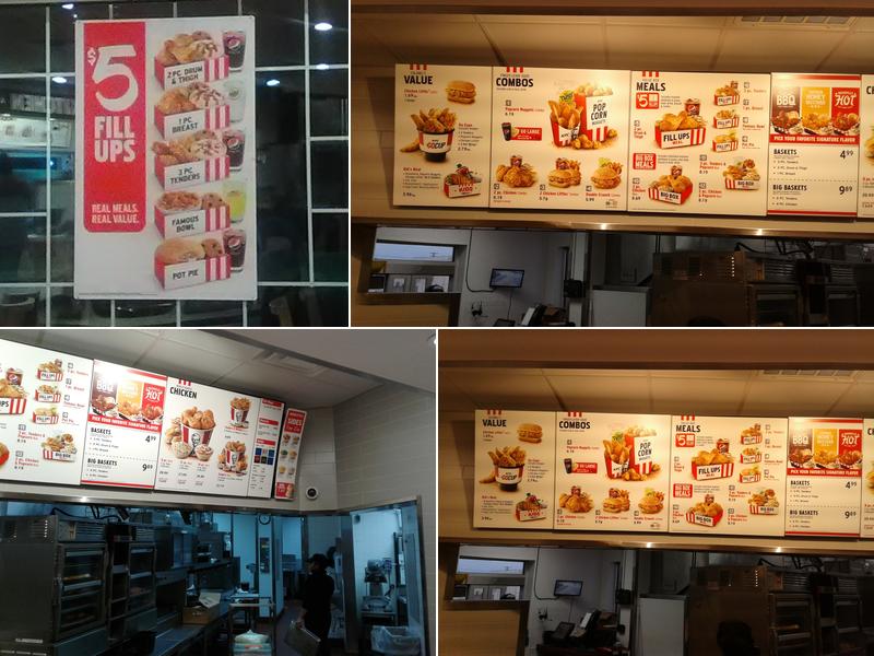 KFC Menu