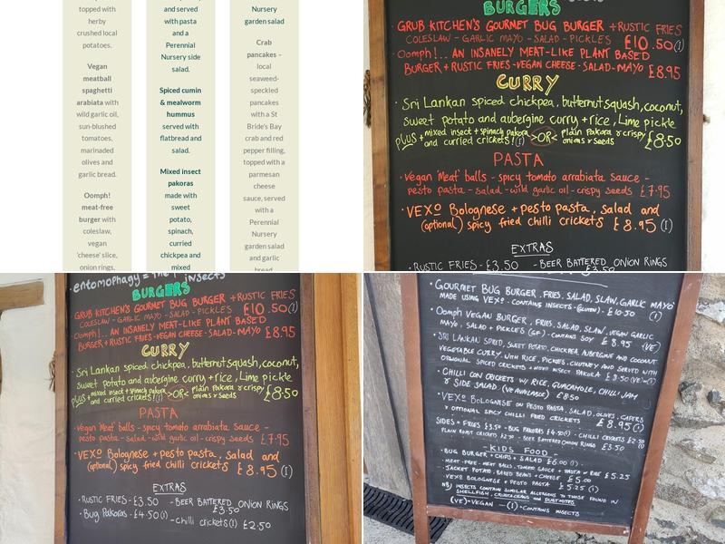 Grub Kitchen Menu