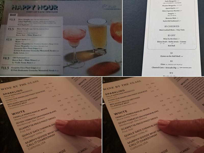 Earls Kitchen + Bar Menu
