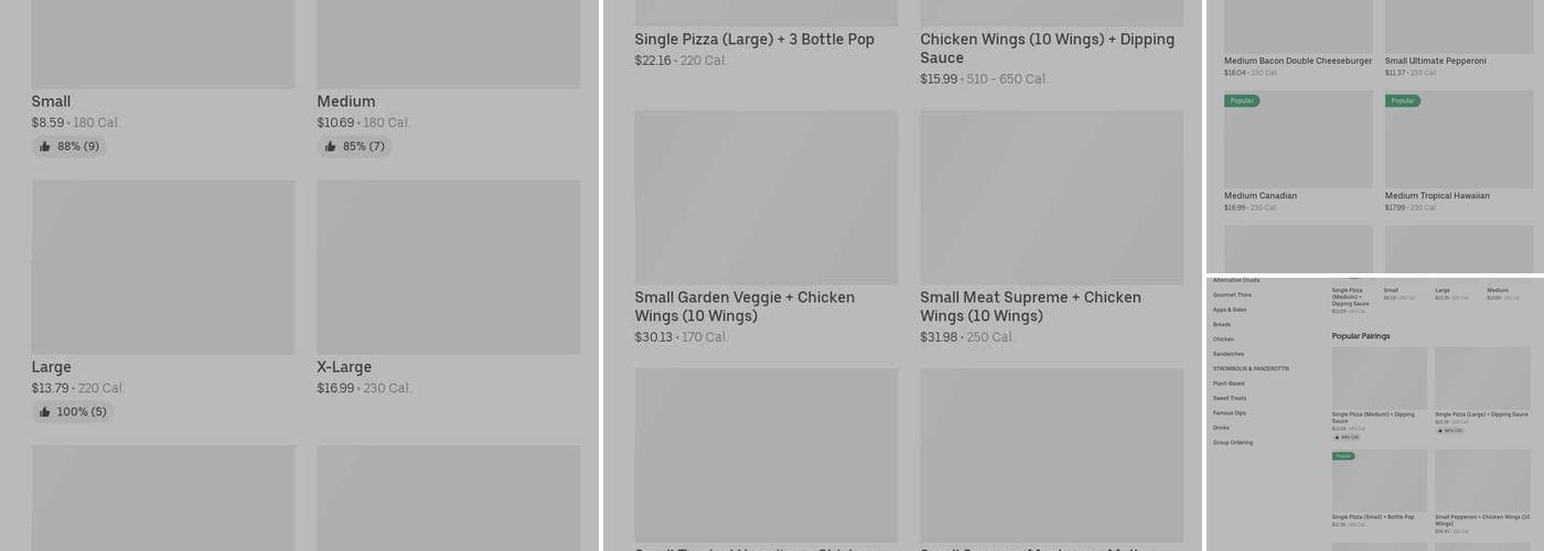 Pizza Pizza Menu