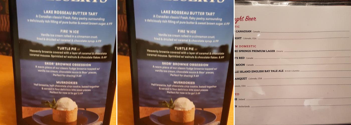 Turtle Jack's Kitchener Menu