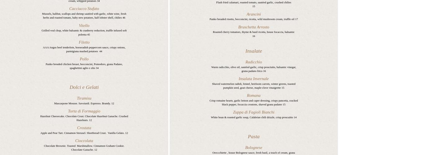 Da Maurizio Menu
