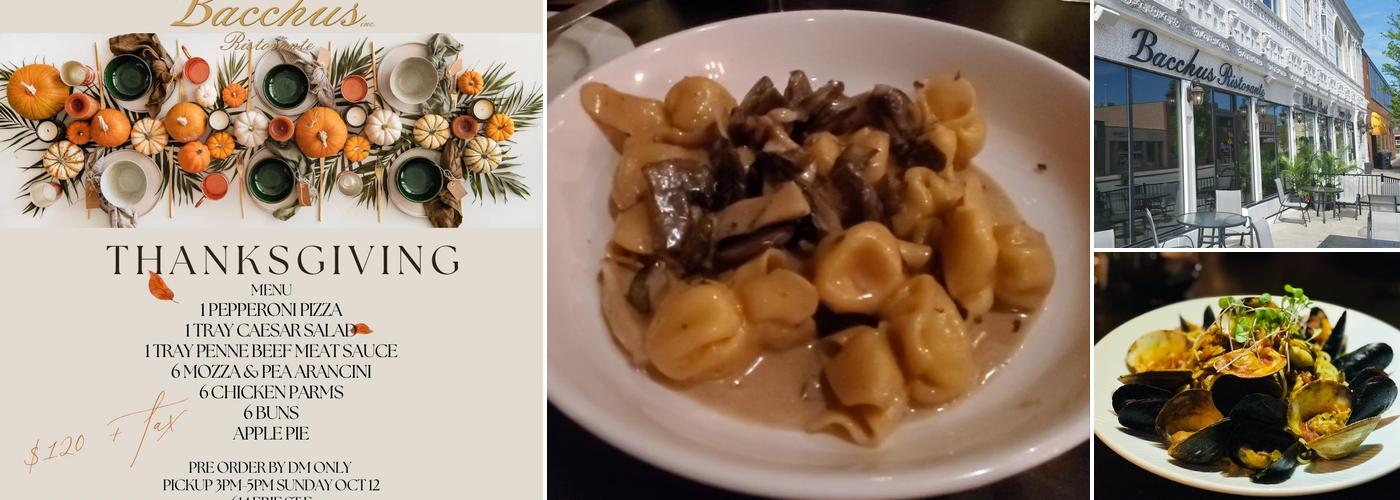 Bacchus Ristorante Menu